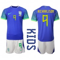 Brazil Richarlison #9 Replica Away Minikit World Cup 2022 Short Sleeve (+ pants)
